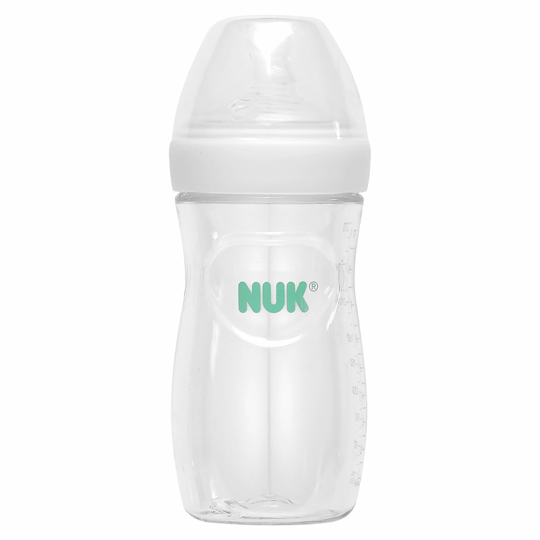 NUK, Simply Natural, для груди и флакона с безопасной температурой, для детей от 1 месяца, со средней текучестью, 270 мл (9 унций)