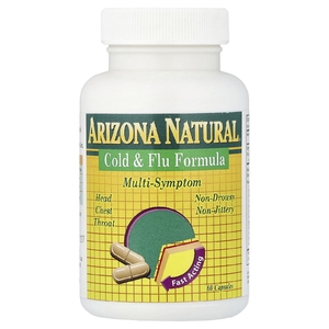 Arizona Natural, Формула от простуды и гриппа, 60 капсул