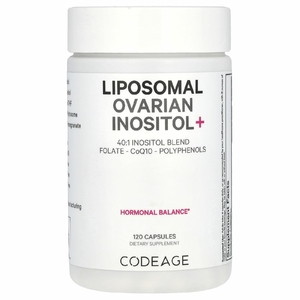 Codeage, Liposomal, инозит для яичников, 120 капсул