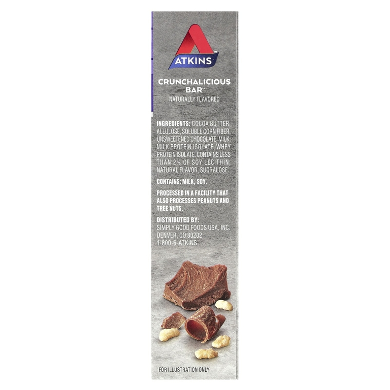 Atkins, Endulge ™, хрустящий батончик, 5 батончиков, 22 г (0,78 унции)