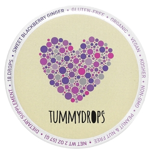 Tummydrops, сладкая ежевика и имбирь, 18 драже