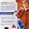 Vitamatic, веганские жевательные таблетки с цитратом магния, натуральный малиновый вкус, 60 жевательных таблеток