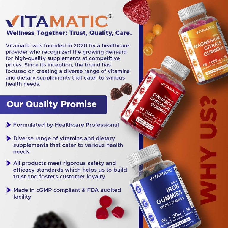 Vitamatic, веганские жевательные таблетки с цитратом магния, натуральный малиновый вкус, 60 жевательных таблеток