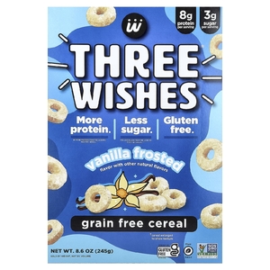 Three Wishes, Хлопья без злаков, ваниль, 245 г (8,6 унции)