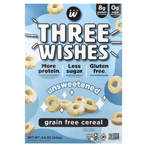 Three Wishes, Хлопья без злаков, несладкие, 245 г (8,6 унции)