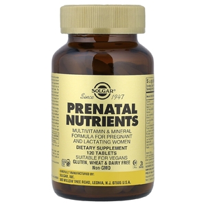 Solgar, Prenatal Nutrients, 120 таблеток
