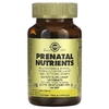 Solgar, Prenatal Nutrients, 120 таблеток