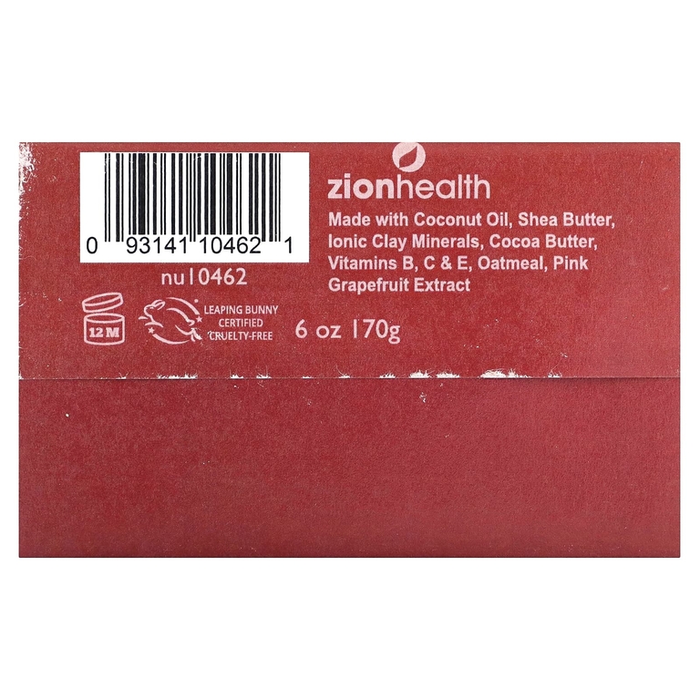 Zion Health, Шампунь с античной глиной, розовый грейпфрут, 70 г (6 унций)