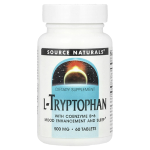 Source Naturals, L-триптофан с коэнзимом B6, 60 таблеток