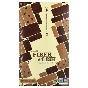 NuGo Nutrition, Fiber d'Lish® с шоколадным брауни, 16 батончиков, 45 г (1,6 унции)