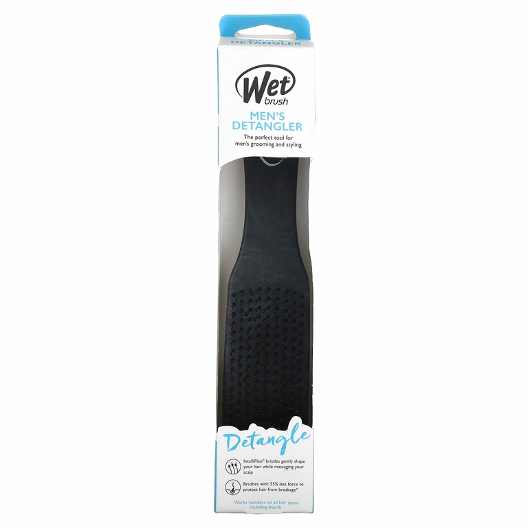 Wet Brush, Детанглер для мужчин, черный, 1 шт.
