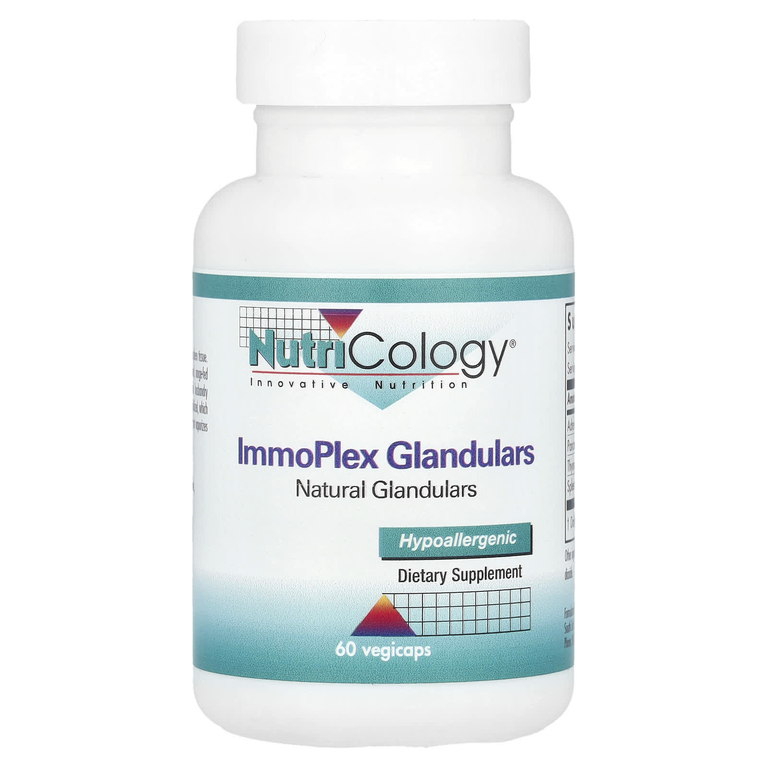 Nutricology, ImmoPlex, добавка для желез, 60 растительных капсул