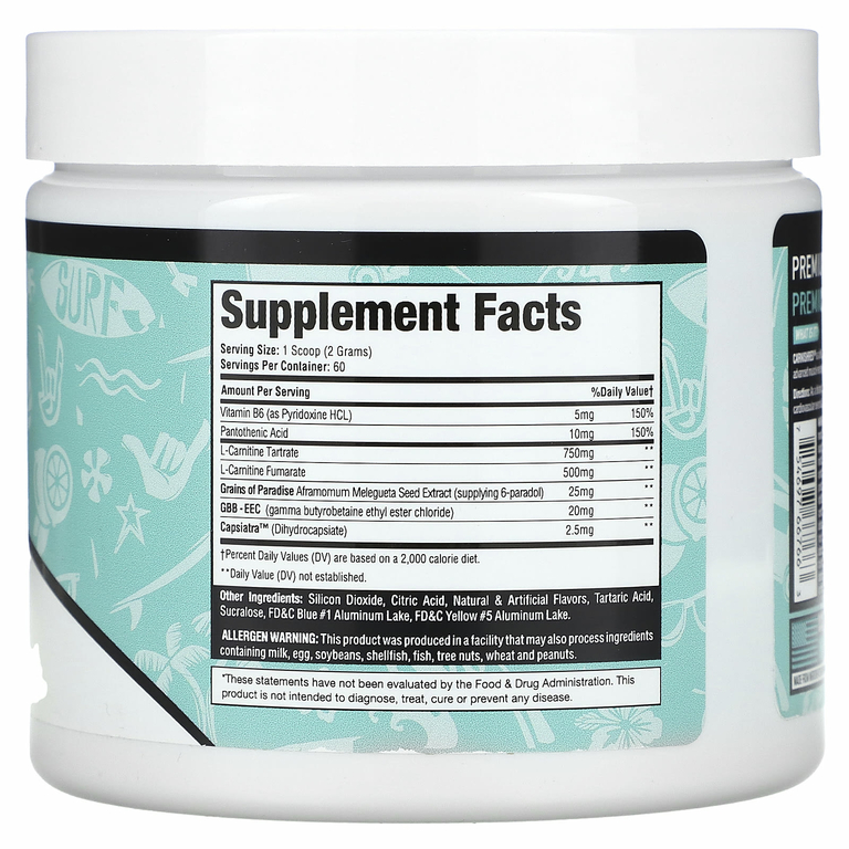 MuscleSport, Carnishred, Revolution, Baja Splash, 120 г (4,3 унции) (Товар снят с продажи) 