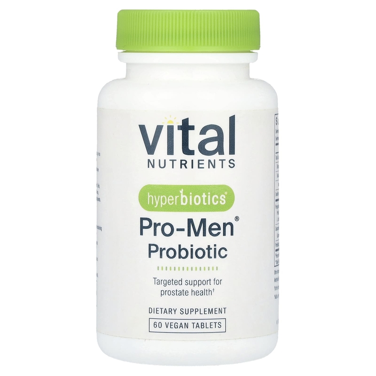 Hyperbiotics, Pro-Men со смесью фитосом куркумина и индена, 5 млрд КОЕ, 60 таблеток с замедленным высвобождением