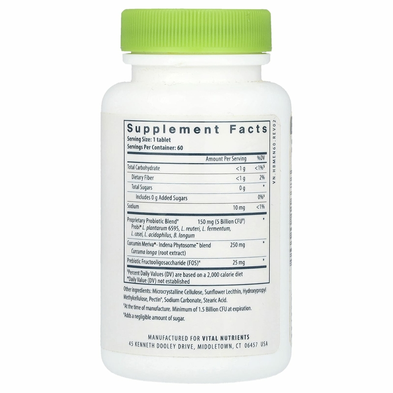 Hyperbiotics, Pro-Men со смесью фитосом куркумина и индена, 5 млрд КОЕ, 60 таблеток с замедленным высвобождением