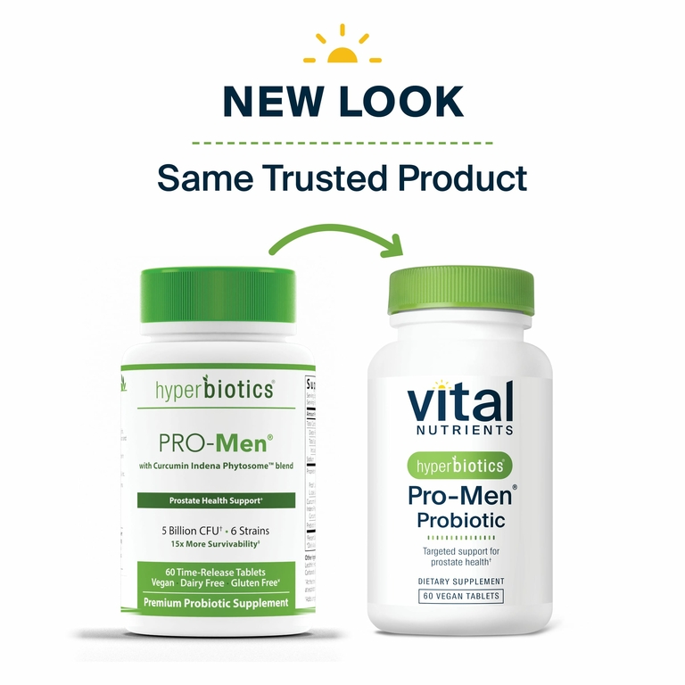Vital Nutrients, Hyperbiotics®, пробиотик Pro-Men®, 60 веганских таблеток