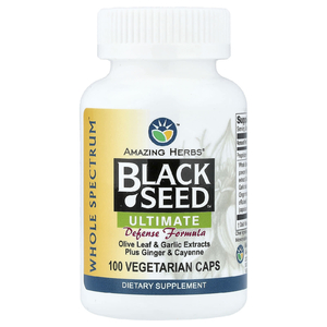 Amazing Herbs, Black Seed™, максимальная защита, 100 вегетарианских капсул
