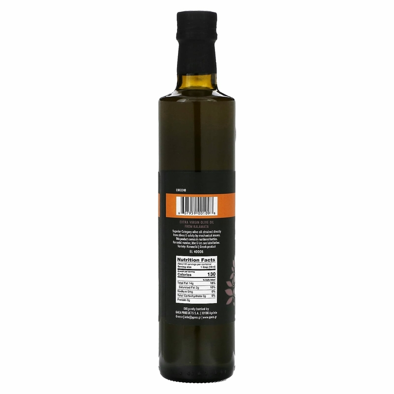 Gaea, Оливковое масло холодного отжима Kalamata, жирный, 500 мл (16,9 жидк. унц.)
