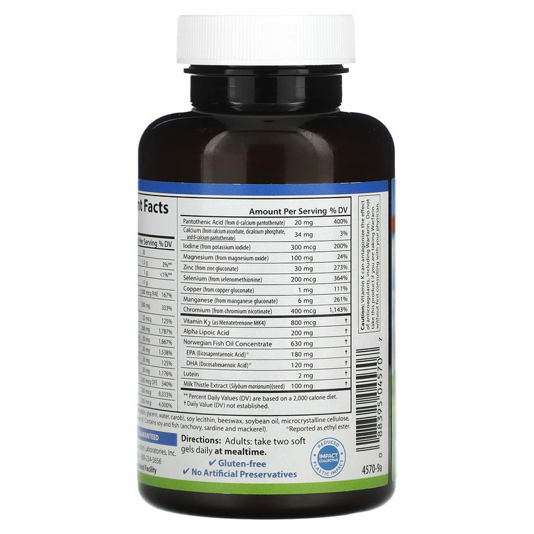 Carlson, Nutra-Support Diabetes, 60 мягких таблеток