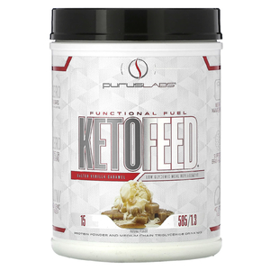 Purus Labs, KetoFeed, соленая ванильная карамель, 585 г (1,3 фунта)