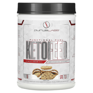 Purus Labs, KetoFeed, пирог с овсянкой и кремом, 576 г (1,3 фунта) (Товар снят с продажи) 