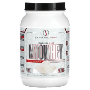 Purus Labs, Foundation Series, MyoWhey, ванильное мороженое, 0,907 кг (2 фунта) (Товар снят с продажи) 