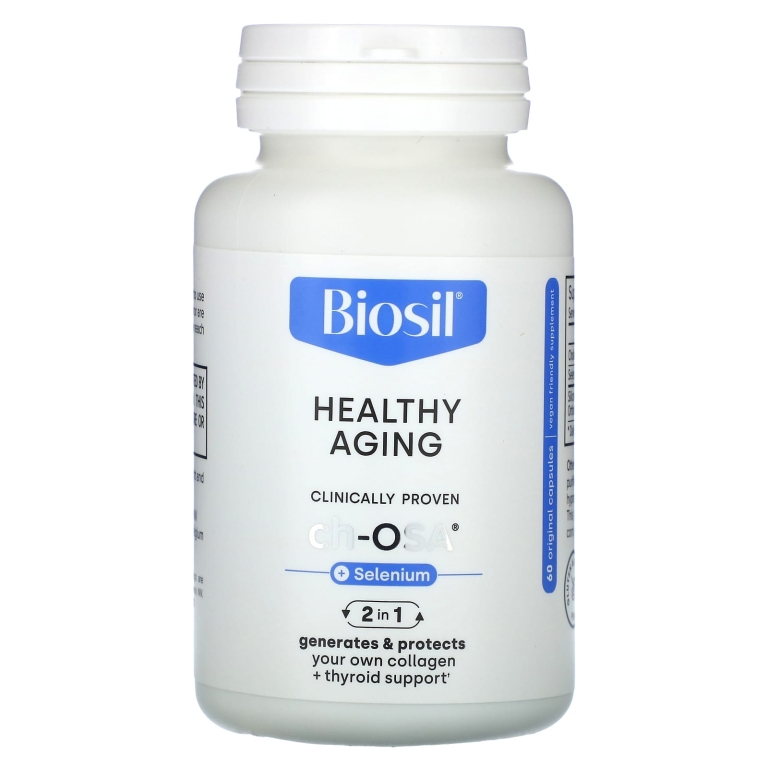 Biosil, Здоровое старение + селен, 60 оригинальных капсул (Товар снят с продажи) 