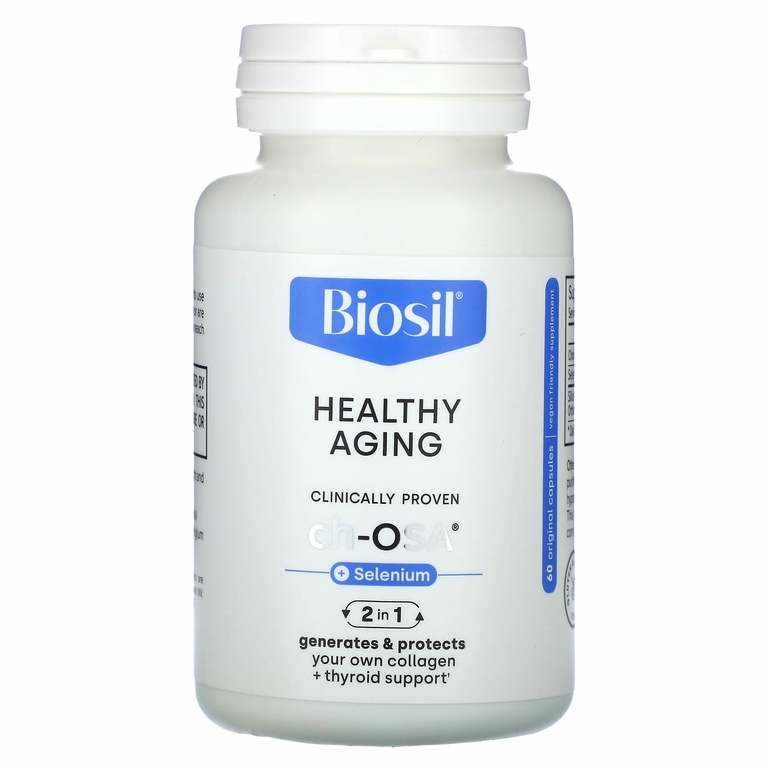 Biosil, Здоровое старение + селен, 60 оригинальных капсул (Товар снят с продажи) 