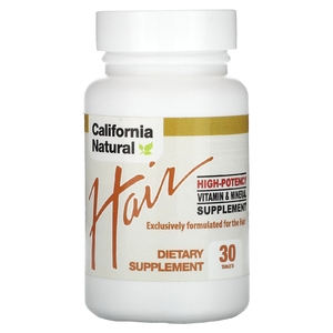 California Natural, Для волос, высокая эффективность, 30 таблеток