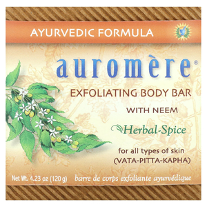 Auromere, отшелушивающее мыло для тела с ним, 120 г (4,23 унции)