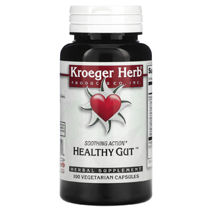 Kroeger Herb Co, Здоровый кишечник, 100 вегетарианских капсул