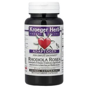 Kroeger Herb Co, Complete Concentrates®, родиола розовая, 90 вегетарианских капсул