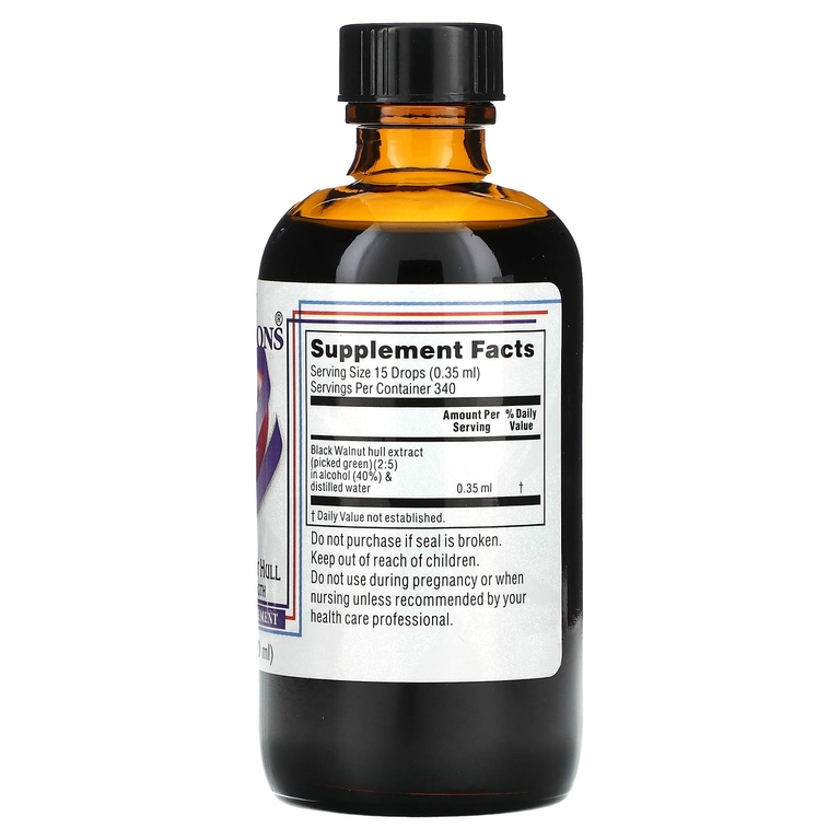 Kroeger Herb Co, Скорлупа черного ореха, повышенная прочность, 120 мл (4 жидк. унц.)