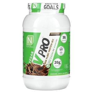 Nutrakey, V Pro, смесь необработанных растительных белков, мокачино, 840 г (1,85 фунта)
