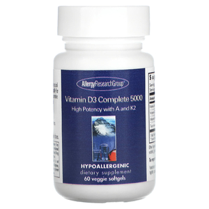 Allergy Research Group, Комплекс с витамином D3 5000, 60 растительных капсул