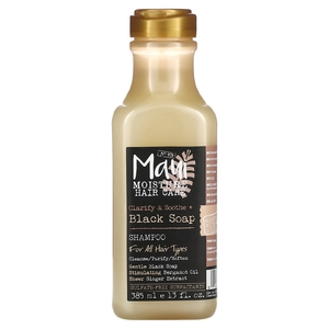Maui Moisture, Уход за волосами, очищающий и успокаивающий шампунь с черным мылом, для всех типов волос, 385 мл (13 жидк. унц.) (Товар снят с продажи) 
