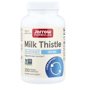 Jarrow Formulas, Расторопша, 150 мг, 200 растительных капсул