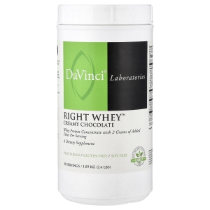 DaVinci Laboratories, Right Whey, сливочный шоколад, 1,09 кг (2,4 фунта) (Товар снят с продажи) 