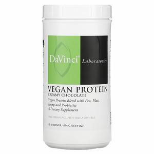 DaVinci Laboratories, Vegan Protein, сливочный шоколад, 894 г (31,54 унции)