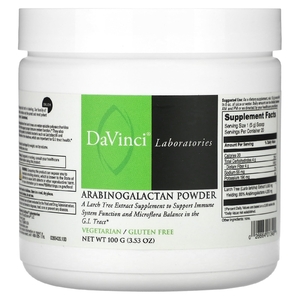 DaVinci Laboratories, Арабиногалактан в порошке, 100 г (3,53 унции)