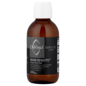 DaVinci Laboratories, Benefits Line™, Brain Benefits™, со вкусом апельсина и вишни, 200 мл (6,76 жидк. унции) (Товар снят с продажи) 