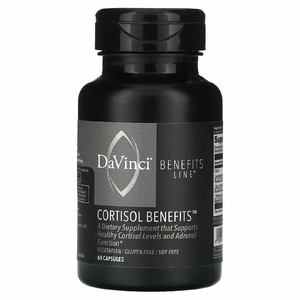 DaVinci Laboratories, Benefits Line, преимущества кортизола, 60 капсул
