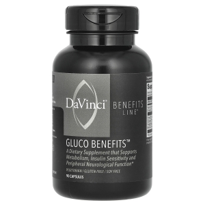 DaVinci Laboratories, Benefits Line, Gluco Benefits, 90 капсул (Товар снят с продажи) 