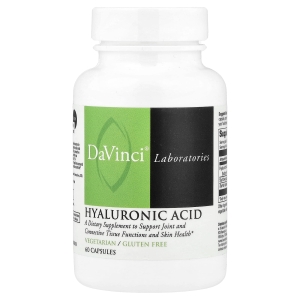 DaVinci Laboratories, гиалуроновая кислота, 60 капсул (40 мг в 1 капсуле) (Товар снят с продажи) 