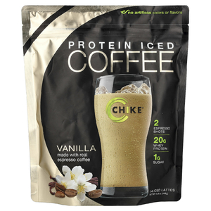 Chike Nutrition, холодный кофе с высоким содержанием протеина, ваниль, 413 г