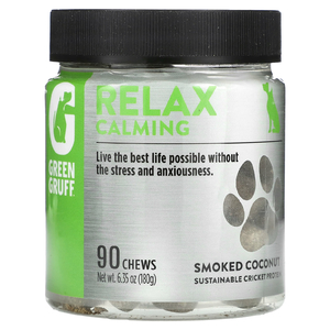 Green Gruff, Relax Calming, копченый кокос, 90 жевательных таблеток, 180 г (6,35 унции) (Товар снят с продажи) 