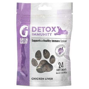 Green Gruff, Detox Immunity, куриная печень, 24 жевательные таблетки, 48 г (1,7 унции) (Товар снят с продажи) 