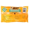 BIC, Sensitive, одноразовые бритвенные станки с одним лезвием, 12 шт.