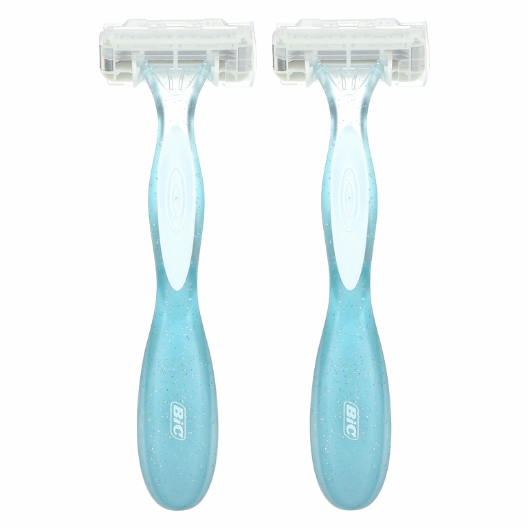 BIC, EasyRinse, одноразовые станки для бритья для женщин, 2 шт.