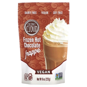 Coconut Cloud, Веганский замороженный горячий шоколад Frappe, 227 г (8 унций)